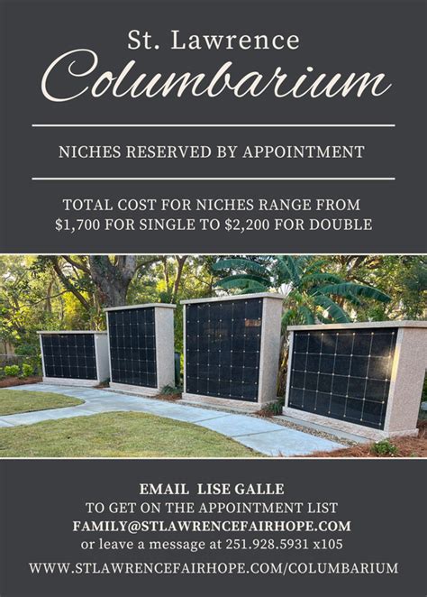columbarium rules catholic church.